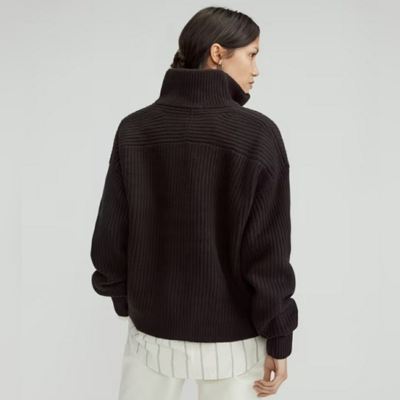 Everlane Felted Merino Half-Zip Sweater (S) - Picture 2 of 8